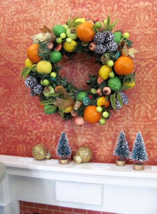 1:6 Scale Citrus Wreath by OSS Available on Etsy!